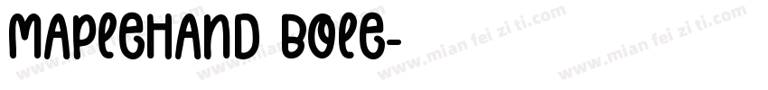 MapleHand Bole字体转换